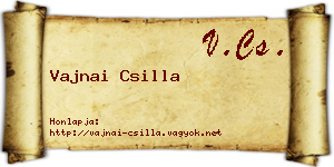 Vajnai Csilla névjegykártya